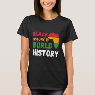 Camiseta História Negra É História Mundial Mês América Afri