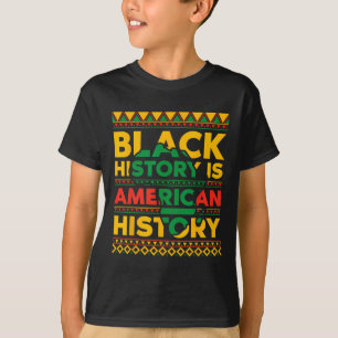 Camiseta História Negra É História Negra Americana
