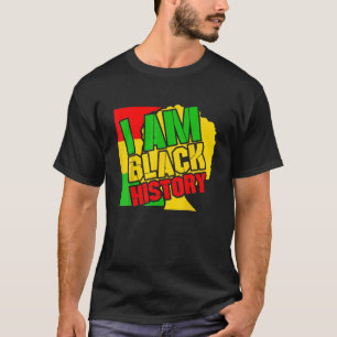 Camiseta História Negra É História Negra Americana