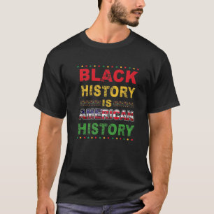 Camiseta História Negra É História Negra Americana