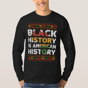 Camiseta História Negra É História Negra Americana