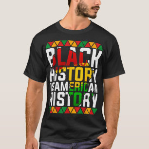 Camiseta História Negra É Patriótica Americana