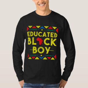 Camiseta História Negra Educada Black Boy African Colors Gi