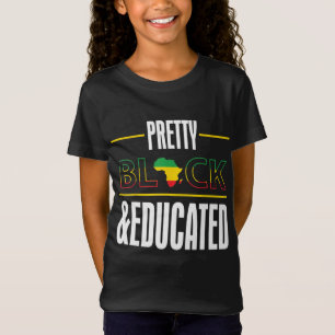 Camiseta História Negra Educada bonito Mês América Africana