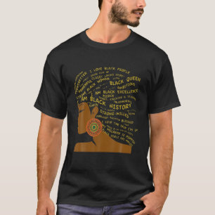 Camiseta História Negra Eu Sou História Negra Excelente C
