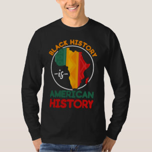 Camiseta História Negra História Americana África Negra