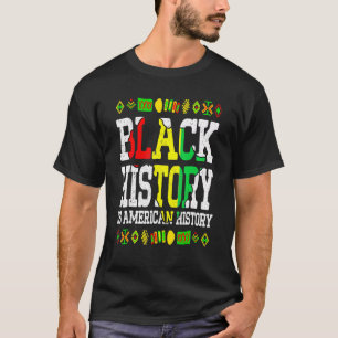 Camiseta História Negra História Americana África Roots Mel