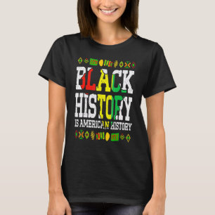 Camiseta História Negra História Americana África Roots Mel