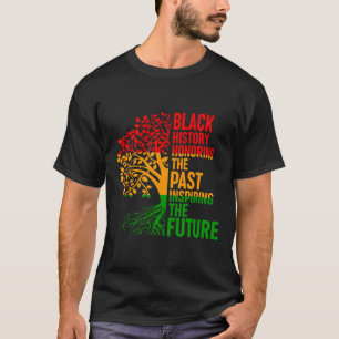 Camiseta História Negra Honrando Homens Futuros Inspiradore