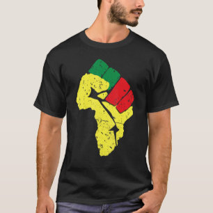 Camiseta História Negra Hoodie Pan African Flag Colour Resi