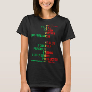 Camiseta História Negra Igreja Melanina Homens Mulheres Cri