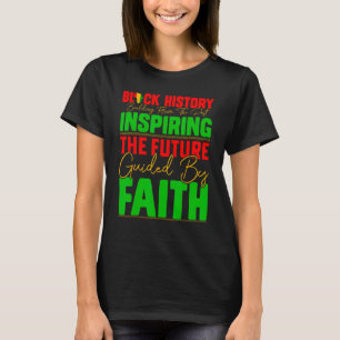 Camiseta História Negra Inspirando O Futuro Guiado Pelo F