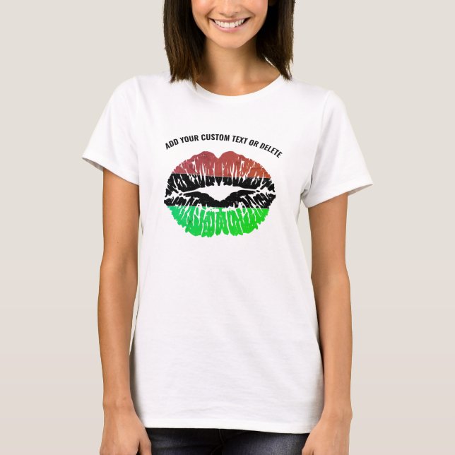 Camiseta História Negra Justiça para Igualdade no Lip Mês (Frente)