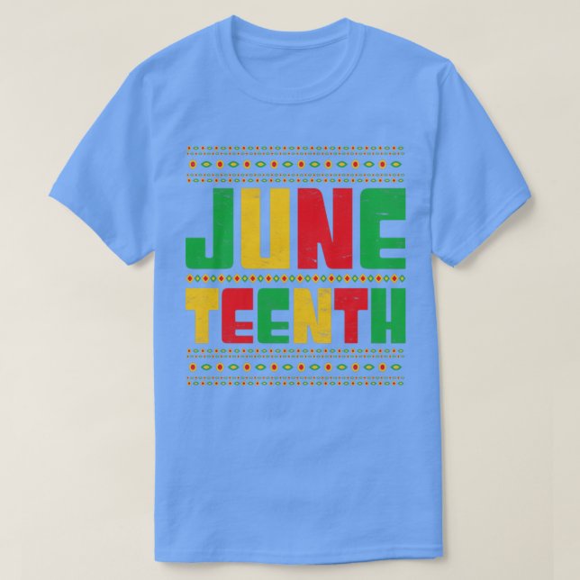 Camiseta História Negra Liberdade nos Estados Unidos Afro-A (Frente do Design)