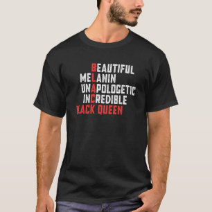 Camiseta História Negra Linda Melanina B Americana Africana