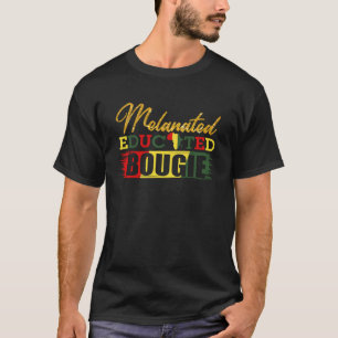 Camiseta História Negra Melanizada Educada Esnobe Melanina