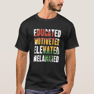 Camiseta História Negra Melanizada Elevada e Elevada