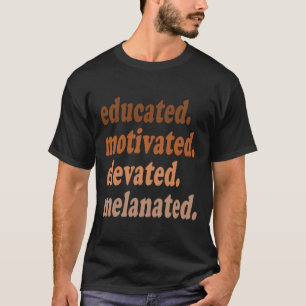 Camiseta História Negra Melanizada Elevada e Elevada