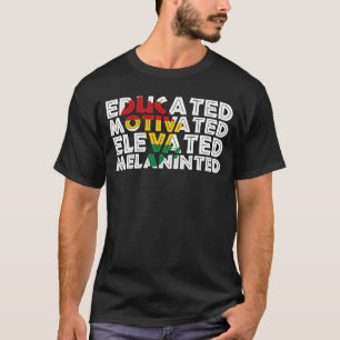 Camiseta História Negra Melanizada Elevada e Elevada