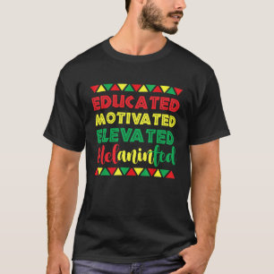 Camiseta História Negra Melanizada Elevada e Elevada
