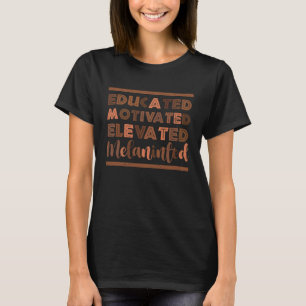 Camiseta História Negra Melanizada Elevada e Elevada