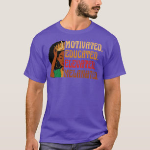 Camiseta História Negra Melanizada Elevada E Motivada