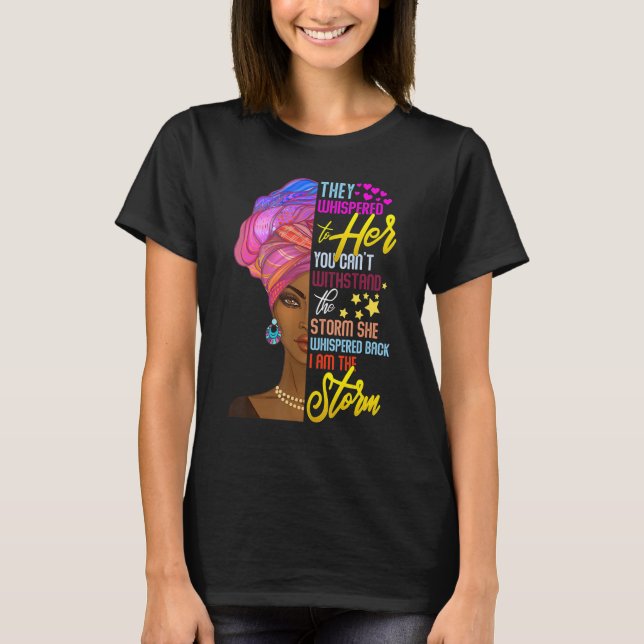 Camiseta História Negra Menina Africana Afro I Am T (Frente)