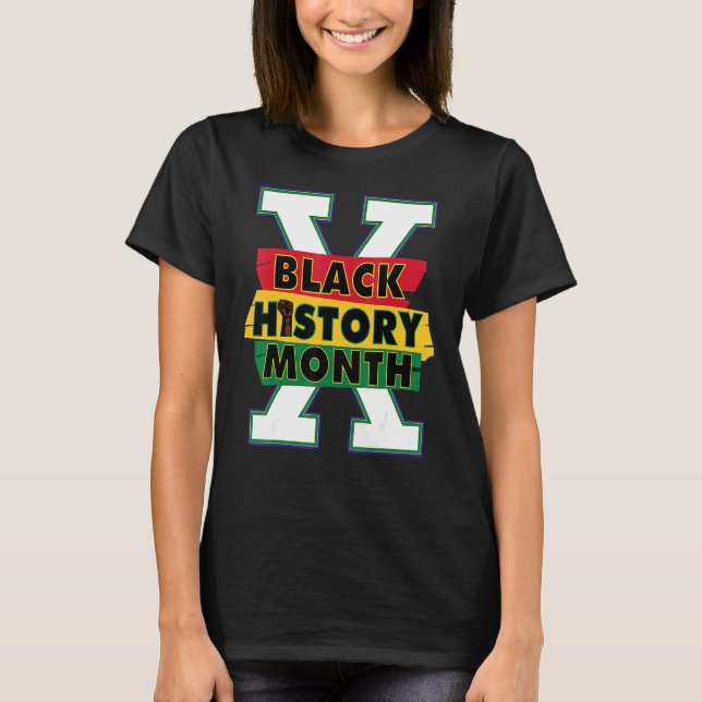Camiseta História Negra Mês 2022 História Afro-Americana (Frente)