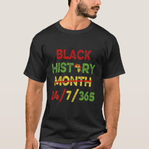 Camiseta História Negra Mês 2022 História Negra 365 Melanin