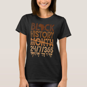 Camiseta História Negra Mês 2023 História Negra 365 Melanin