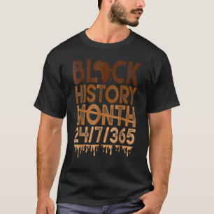 Camiseta História Negra Mês 2023 História Negra 365 Melanin