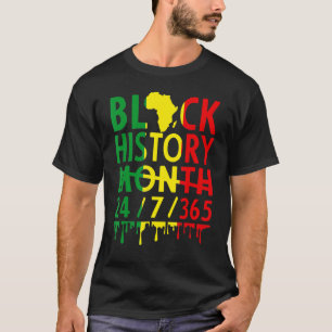 Camiseta História Negra Mês 2023 História Negra 365 Melanin