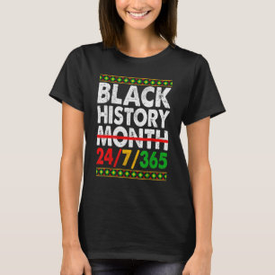 Camiseta História Negra Mês 247365 África Mapa Melanina