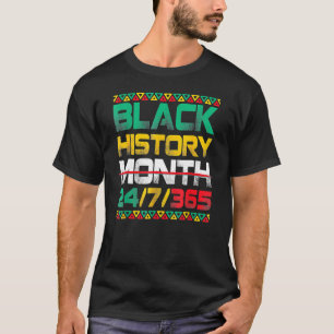 Camiseta História Negra Mês 247365 África Mapa Melanina 202
