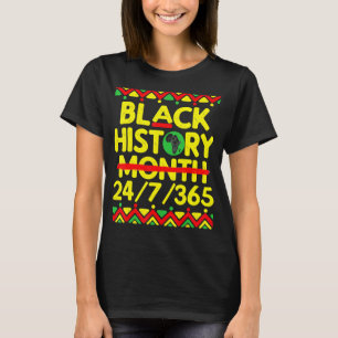 Camiseta História Negra Mês 247365 África Mapa Melanina 202