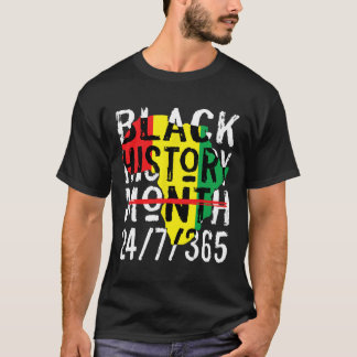 Camiseta História Negra Mês 247365 África Mapa Melanina 202