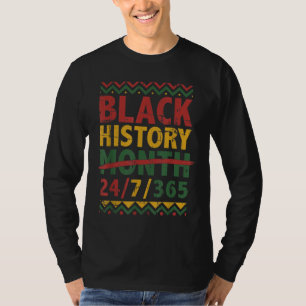 Camiseta História negra mês 247365 com bandeira africana