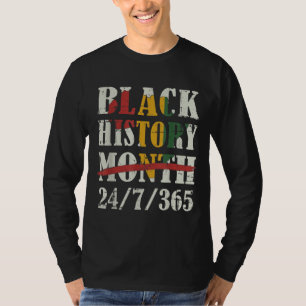 Camiseta História negra mês 247365 com bandeira do mapa afr