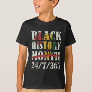Camiseta História Negra Mês 247365 Com Bandeira Do Mapa Afr