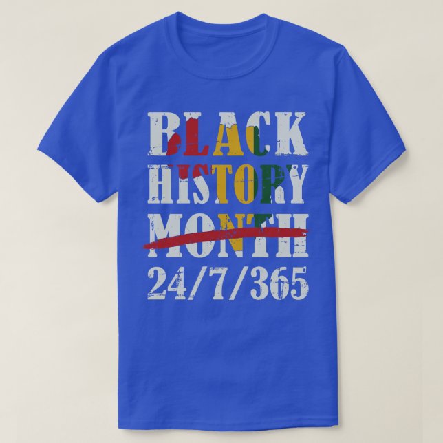 Camiseta História negra mês 247365 com mapa africano (Frente do Design)