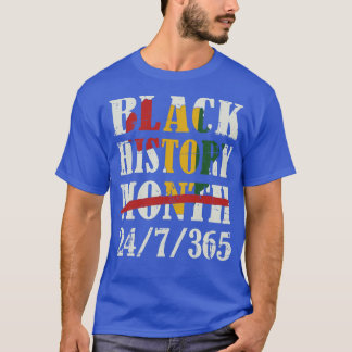 Camiseta História negra mês 247365 com mapa africano