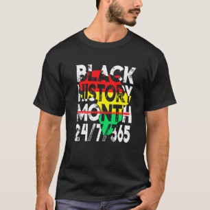 Camiseta História Negra Mês 247365 Melanin BLM African Ame