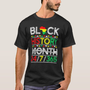 Camiseta História Negra Mês 247365 Negro de Melanina