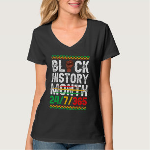 Camiseta História Negra Mês 247 Em 365 Dias Orgulho De Mela