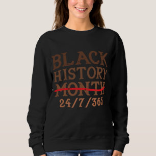 Camiseta História Negra Mês 24 7 BHM Homens do Orgulho Afri