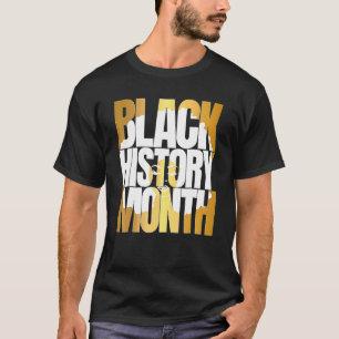Camiseta História Negra Mês 24 7 BHM Homens do Orgulho Afri