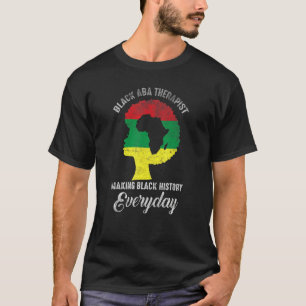 Camiseta História Negra Mês Aba Citação Terapêutica Sinaliz