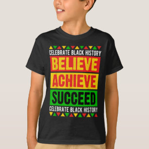 Camiseta História Negra Mês Acreditam que a África teve suc