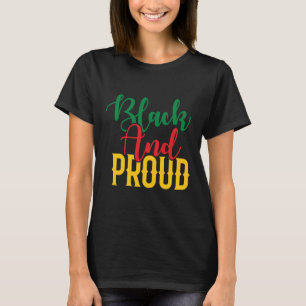 Camiseta História Negra Mês Africano-Americano Negro e Pró