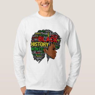 Camiseta História Negra Mês Africano Citando Mulheres Gi